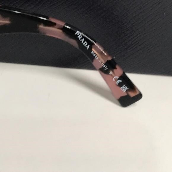 New Authentic Prada SPR23Y Symbole Square Sunglasses – Black & Pink - Picture 12 of 13